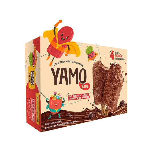 Picolé Vegano Sabor Brigadeiro 300g Yamo