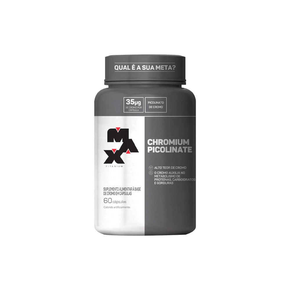Picolinato de Cromo 60 Cápsulas Max Titanium