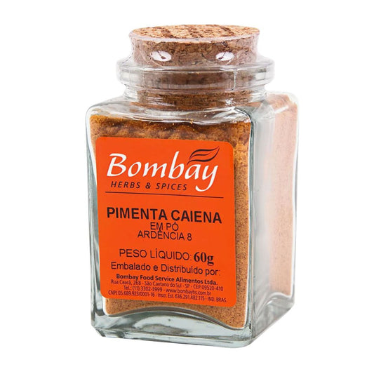 Pimenta Caiena em Pó 60g Bombay