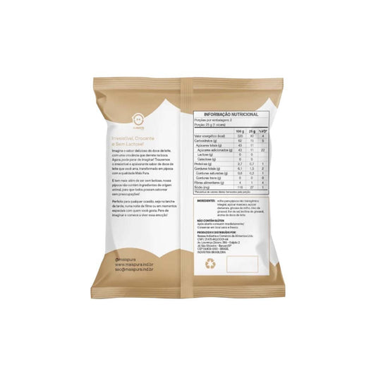 Pipoca Artesanal Doce de Leite 50g Mais Pura
