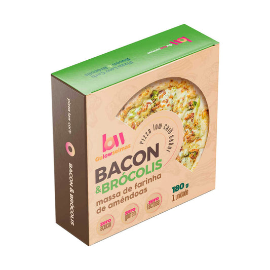 Pizza Low Carb Bacon e Brócolis 180g Gulowseimas