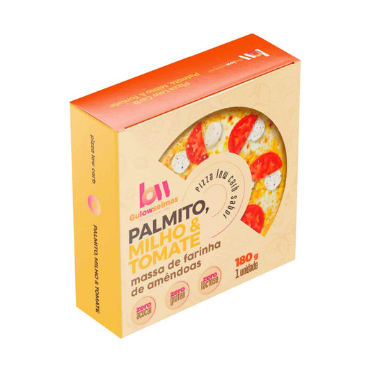 Pizza Low Carb Palmito, Milho e Tomate 180g Gulowseimas
