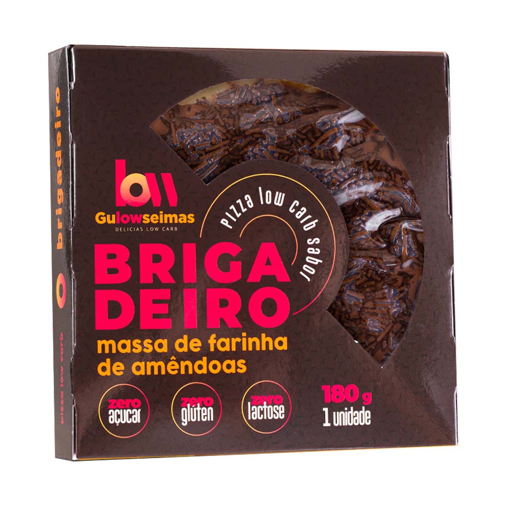 Pizza Low Carb Sabor Brigadeiro 180g Gulowseimas