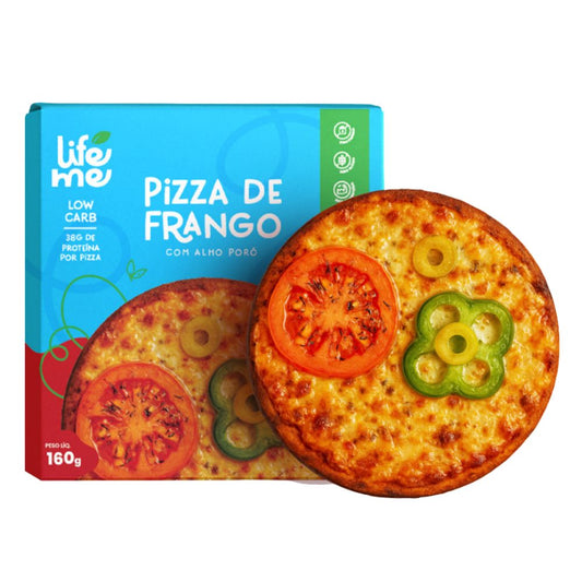 Pizza-Low-Carb-de-Frango-com-Alho-Poro-160g-Life-Me