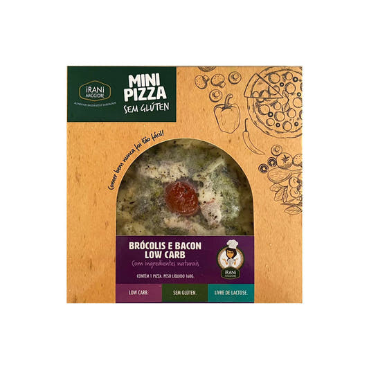 Pizza de Brócolis e Bacon Low Carb Sem Glúten 160g Irani Maggiore