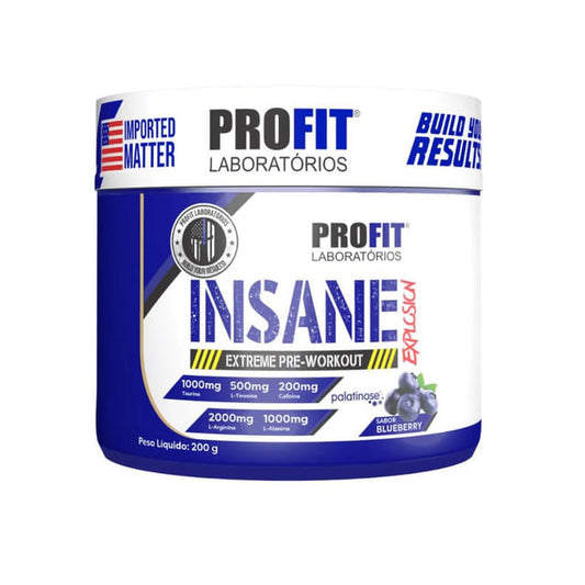 Pré Treino Insane Explosion Blueberry 200g Profit Labs