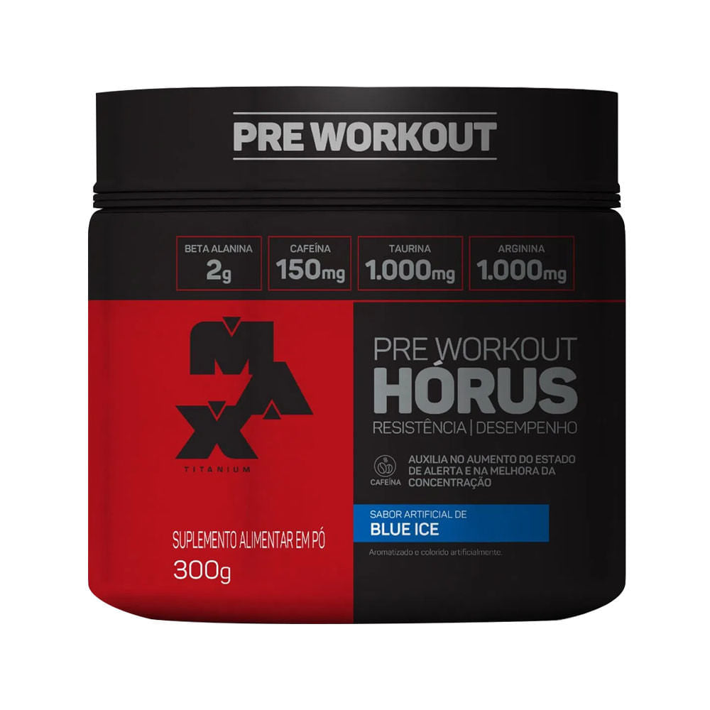 Pre Workout Hórus Blue Ice 300g Max Titanium