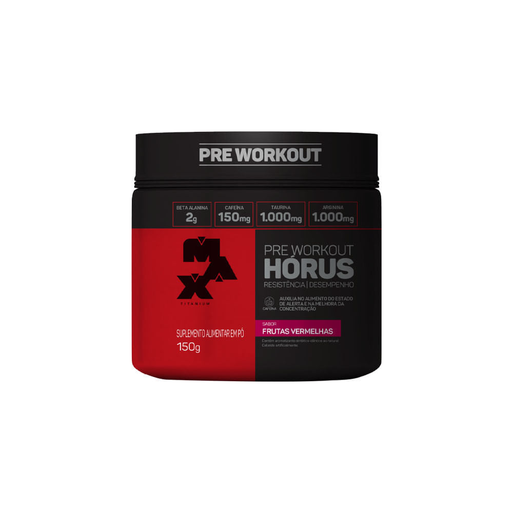 Pre Workout Hórus Frutas Vermelhas 150g Max Titanium
