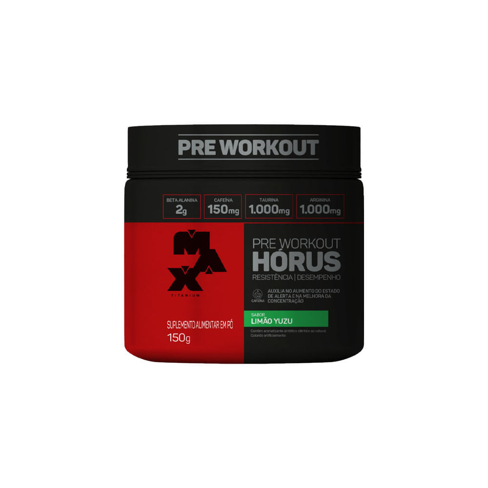 Pre Workout Hórus Limão Yuzu 150g Max Titanium