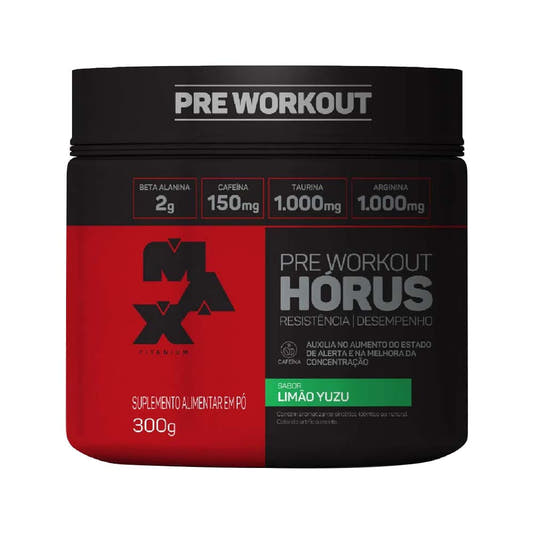 Pre Workout Hórus Limão Yuzu 300g Max Titanium