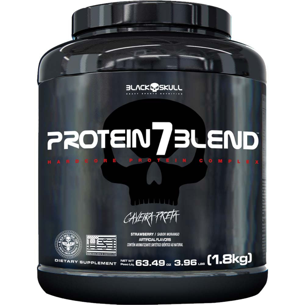 Protein 7 Blend Morango 1,8Kg Black Skull