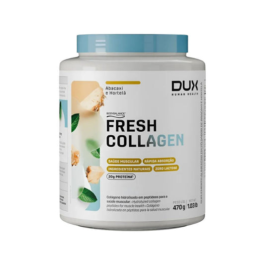 Proteina-Fresh-Collagen-Abacaxi-com-Hortela-470g-DUX-Human-Health