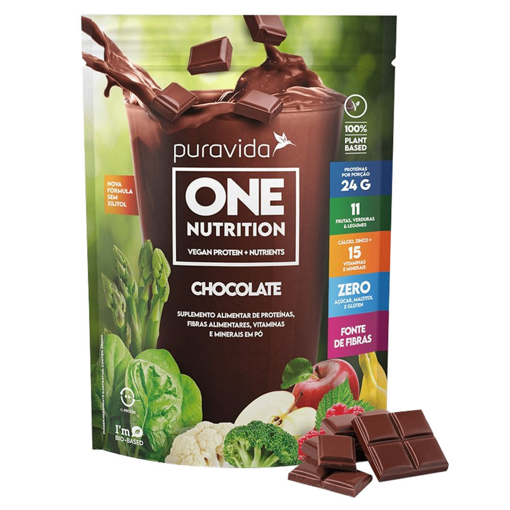 Proteína Vegana One Nutrition Chocolate 900g PuraVida