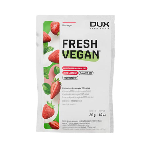 Proteína Vegetal FreshVegan Morango 30g DUX Human Health
