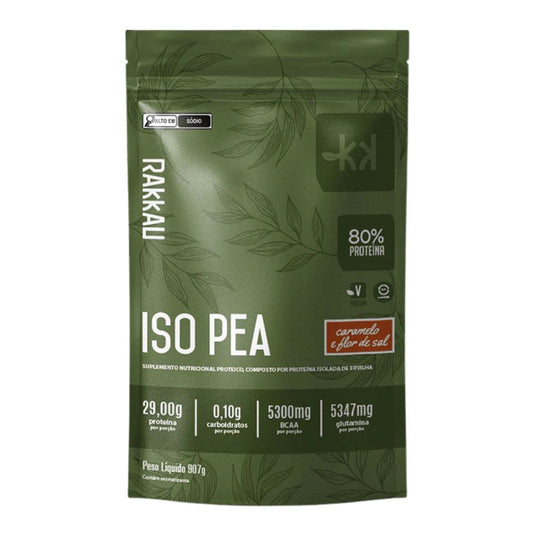 Proteína Vegetal ISO Pea Caramelo e Flor de Sal 907g Rakkau