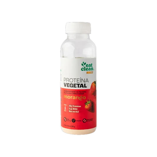 Proteína Vegetal Morango Garrafa 30g Eat Clean
