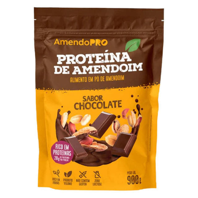 Proteína de Amendoim Sabor Chocolate 900g AmendoPRO