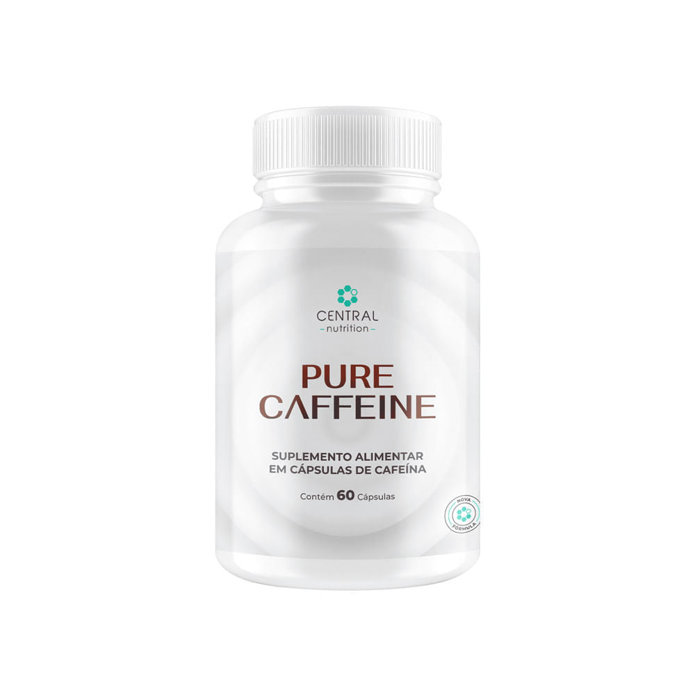 Pure Caffeine 60 Cápsulas Central Nutrition