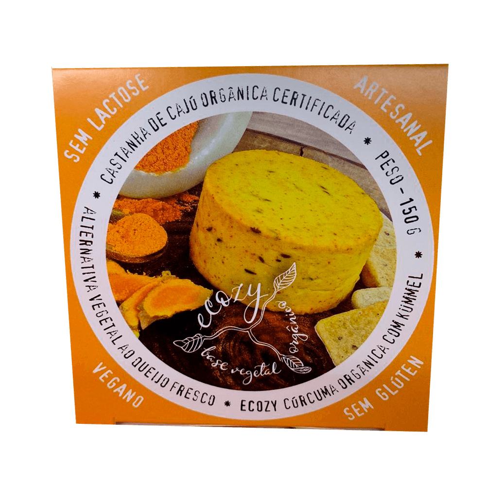 Queijo-Fresco-Curcuma-Organica-com-Kummel-Vegano-150g-Ecozy