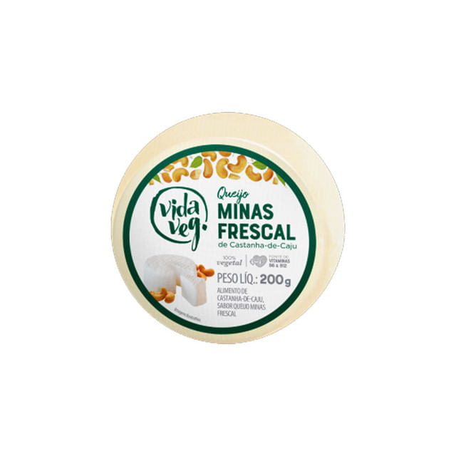 Queijo Minas Frescal Castanha de Caju 200g Vida Veg