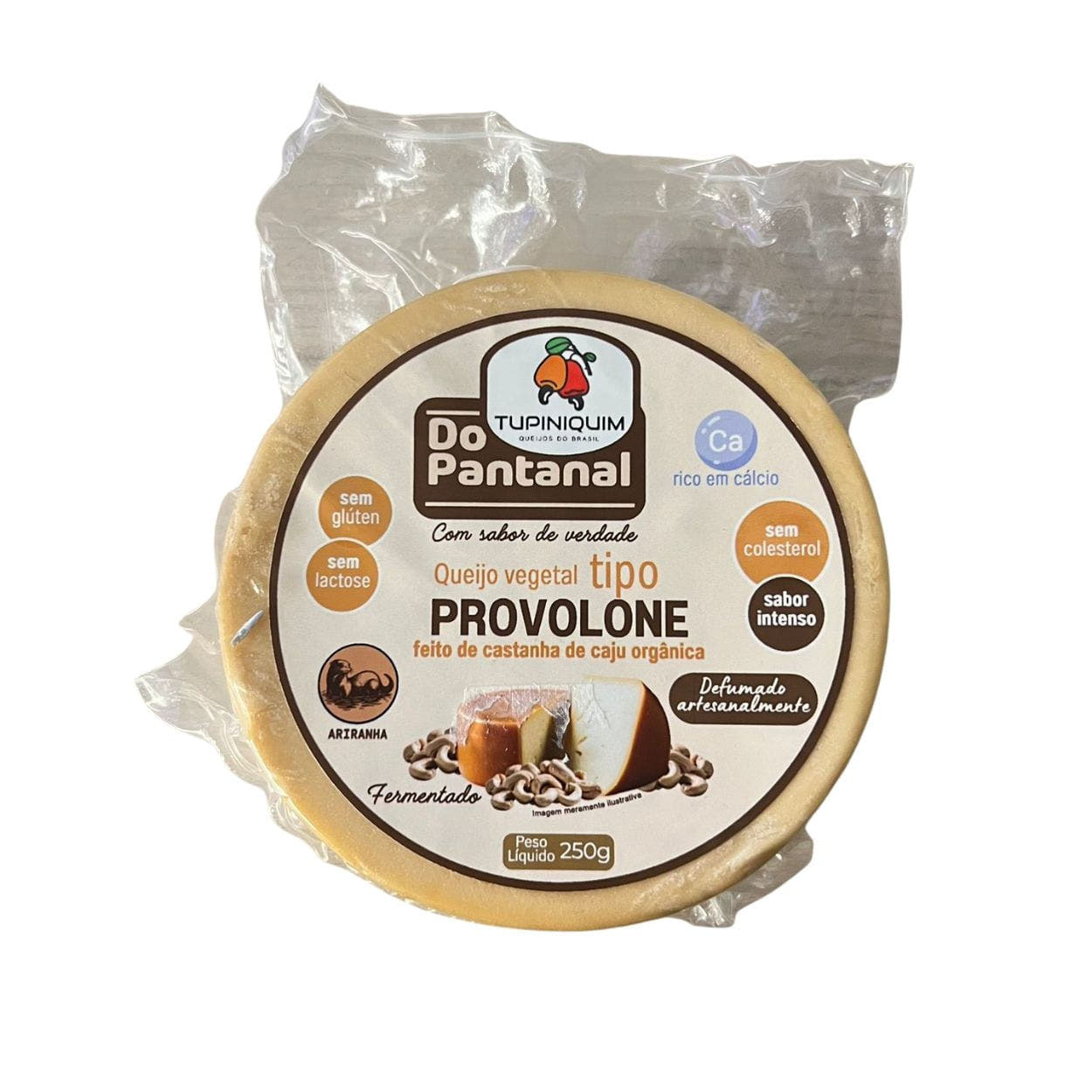 Queijo Provolone Vegano de Castanha de Caju 250g Tupiniquim