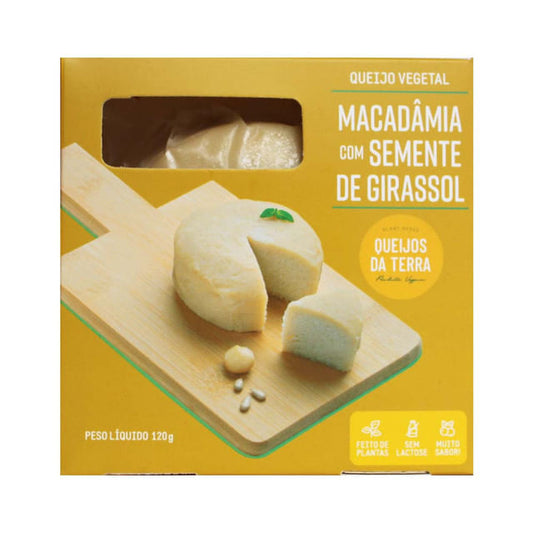 Queijo Vegano de Macadâmia e Girassol 120g Queijos da Terra