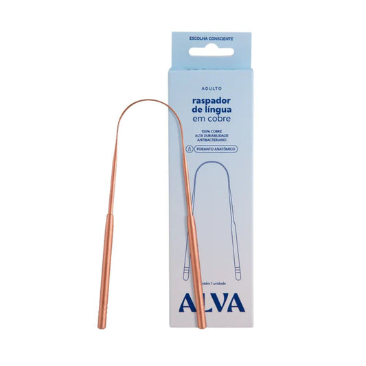 Raspador de Língua Cobre Alva Personal Care