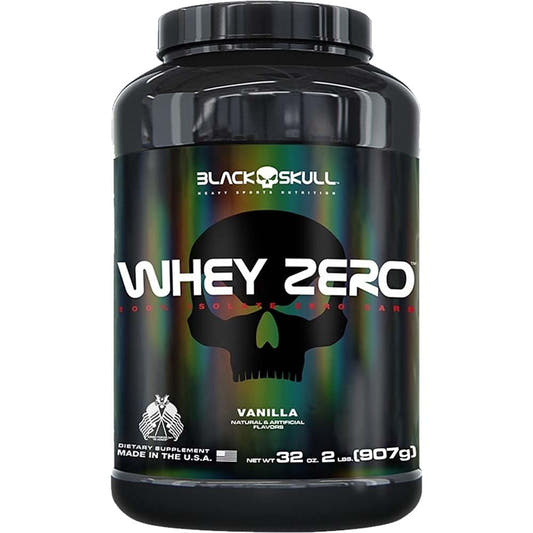 Refil Whey Zero Baunilha 837g Black Skull