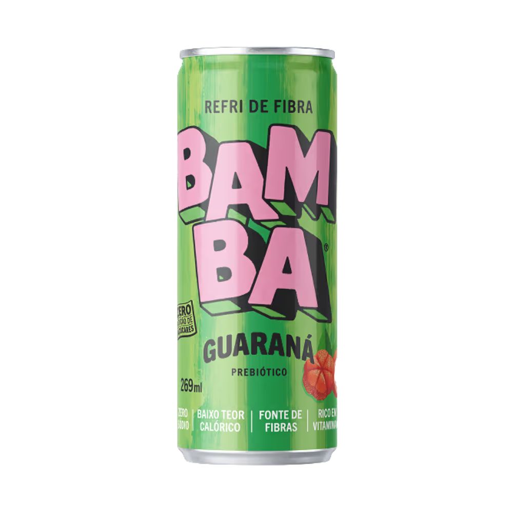 Refrigerante Prebiótico de Guaraná 269ml Bamba