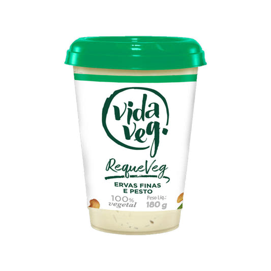 Requeijão Vegano Ervas Finas e Pesto 180g Vida Veg