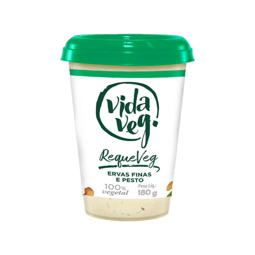 Requeijão Vegano Ervas Finas e Pesto 180g Vida Veg