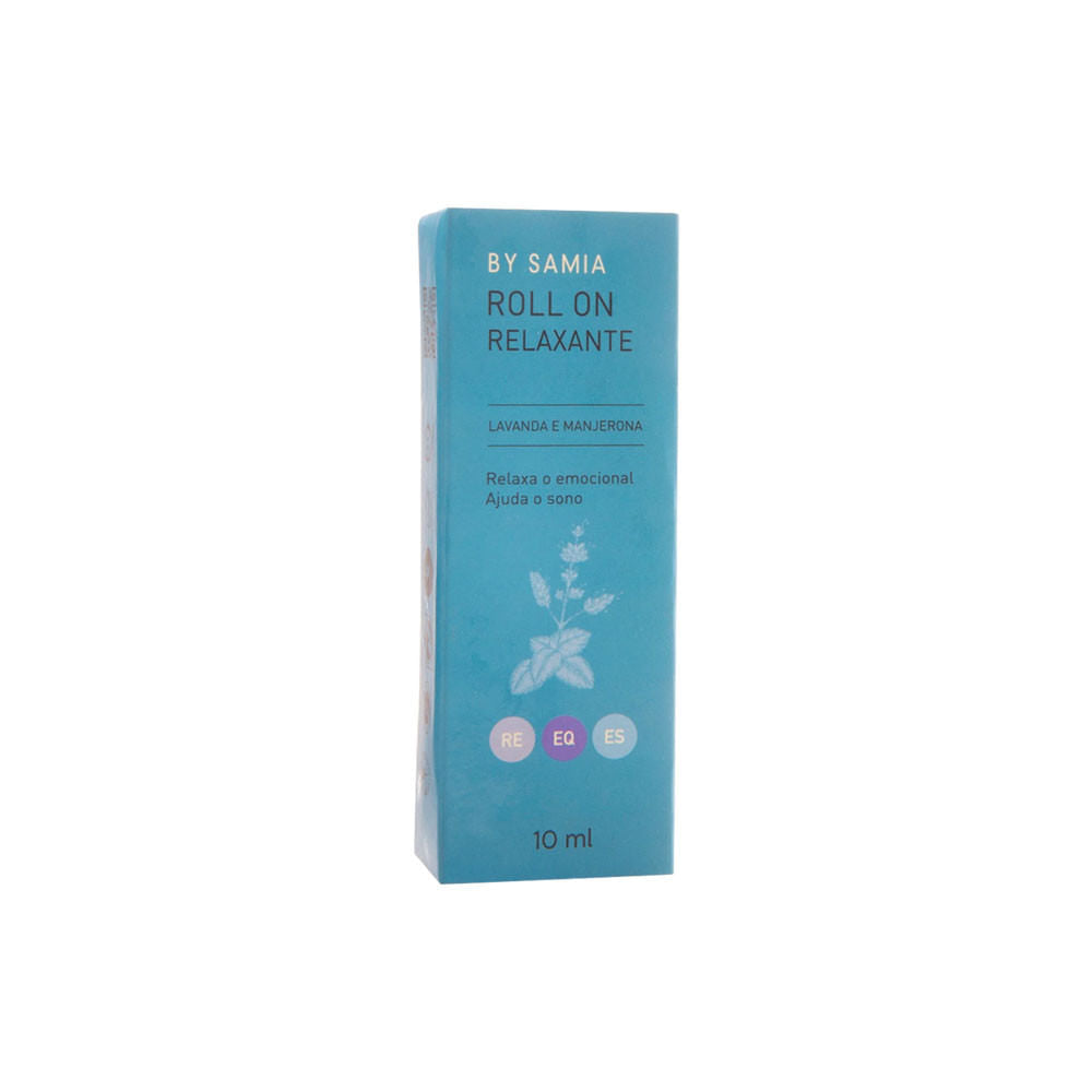 Roll On Relaxante com Óleos Essenciais de Lavanda e Manjerona 10ml By Samia