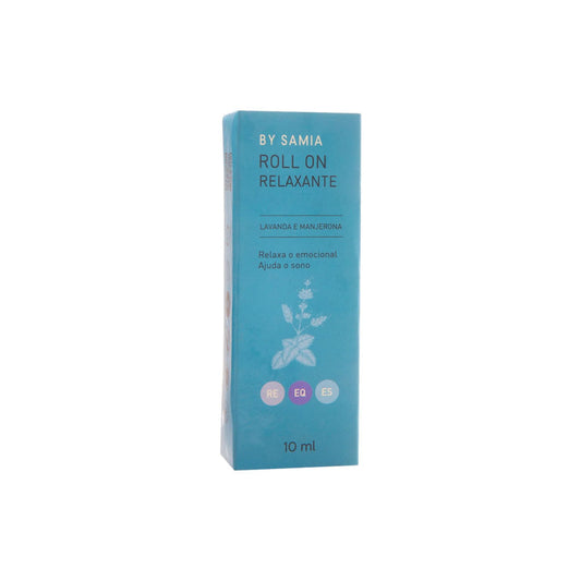 Roll On Relaxante com Óleos Essenciais de Lavanda e Manjerona 10ml By Samia