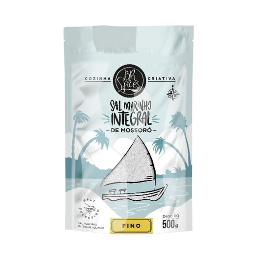 Sal Marinho Integral de Mossoró Fino 1Kg BR Spices