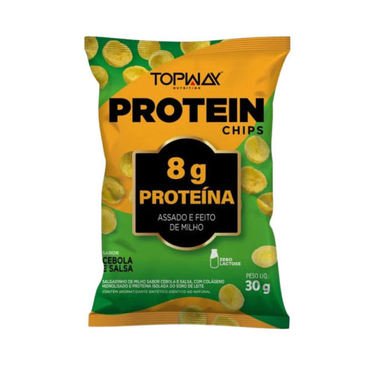 Salgadinho Proteico Sabor Cebola e Salsa 30g TOPWAY Nutrition