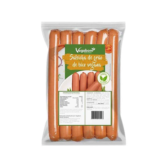 Salsicha de Grão de Bico Vegana 300g Vegabom