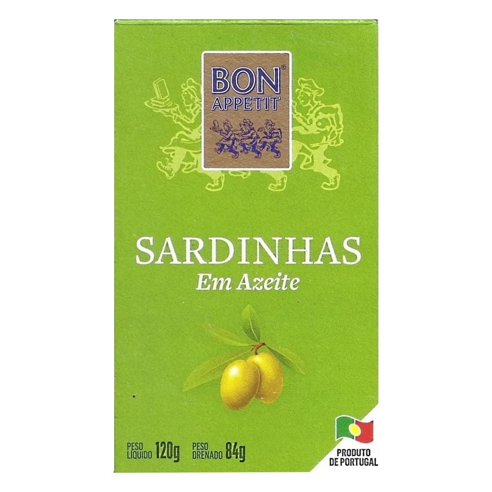 Sardinha Em Azeite Importada Portuguesa 120g Bon Appetit