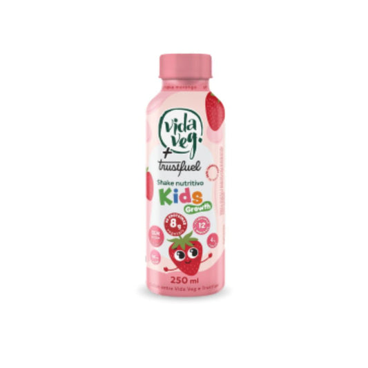 Shake Vegano Proteico Morango Kids 250ml Vida Veg