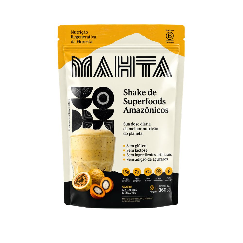 Shake de Superfoods Amazônicos Maracujá e Tucumã 360g MAHTA