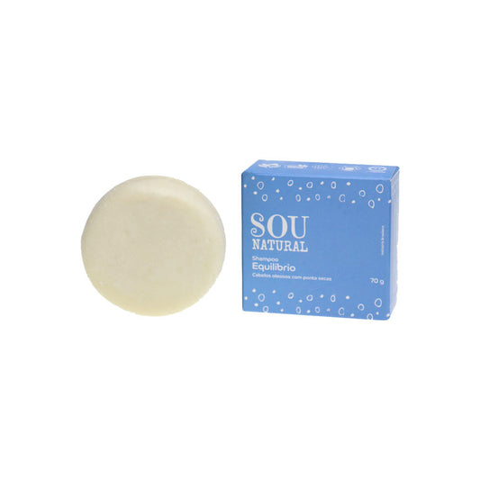 Shampoo Sólido Equilíbrio Cabelos Oleosos com Pontas Secas 70g Sou Natural