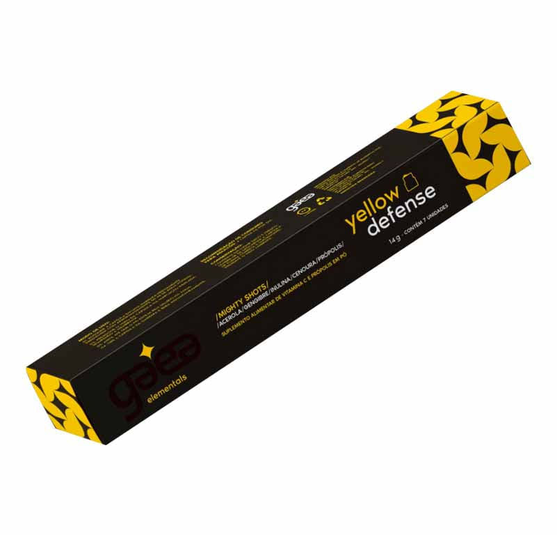 Shot Pró Imunidade Yellow Defense 7 Cápsulas Gaea Elementals