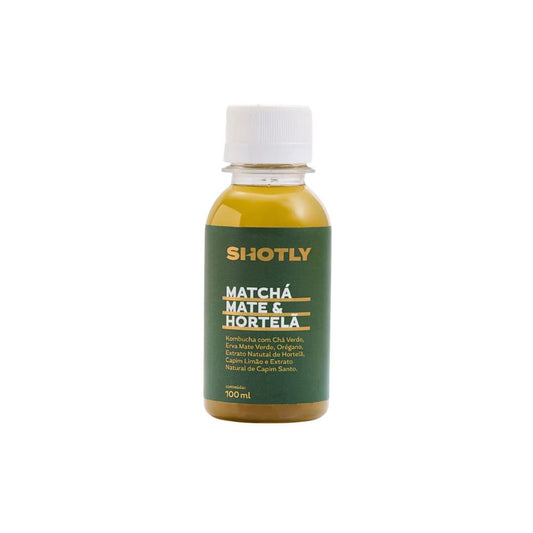Shot de Matchá Mate e Hortelã 100ml Shotly
