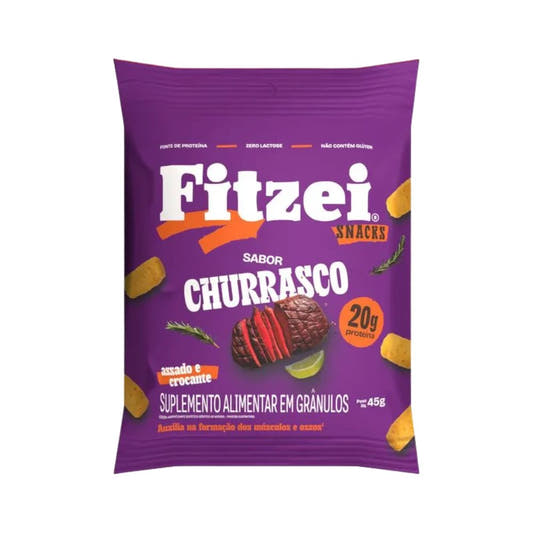 Snack Proteico Sabor Churrasco 40g Fitzei