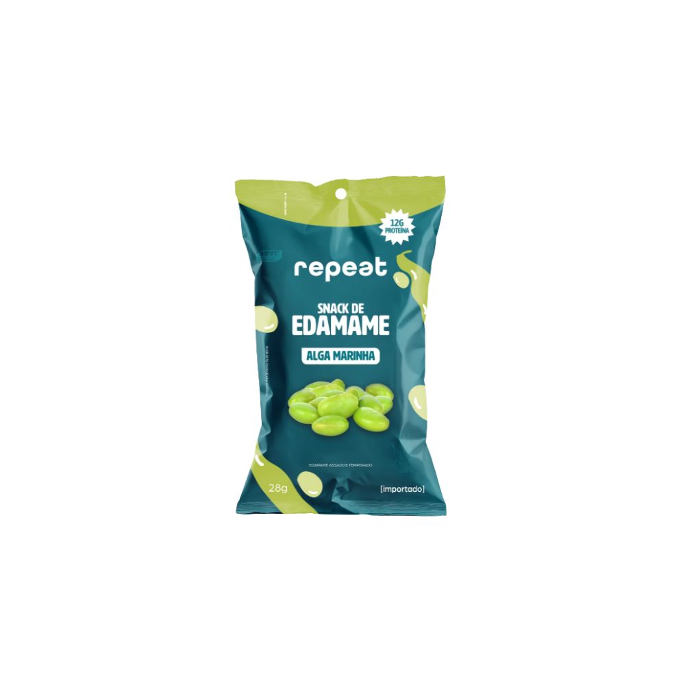 Snack de Edamame Sabor Alga Marinha 28g Repeat
