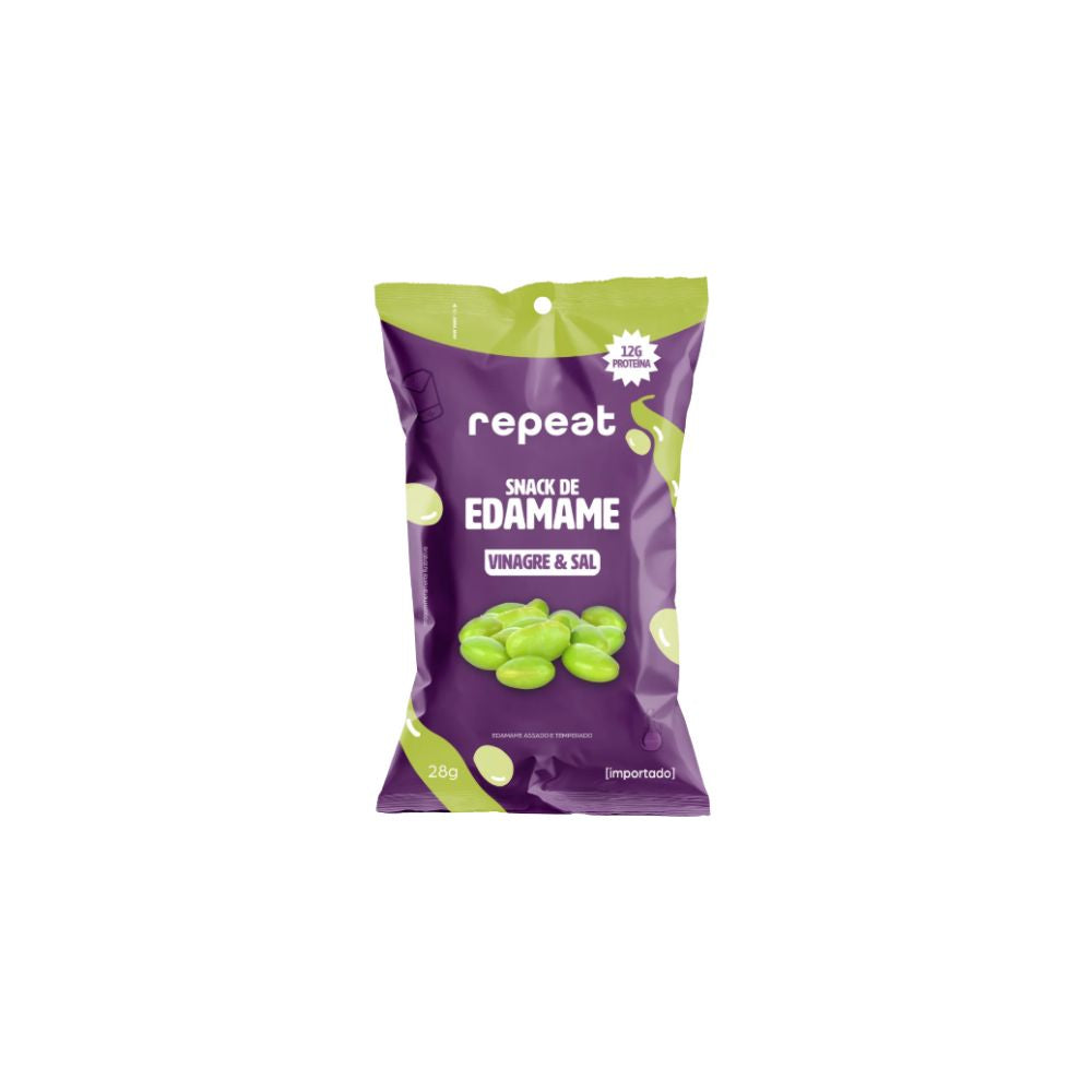 Snack de Edamame Sabor Vinagre e Sal 28g Repeat