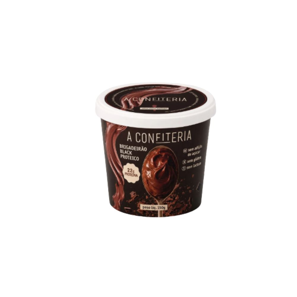 Sobremesa Brigadeirão Black Proteico 150g A Confiteria