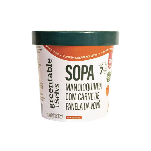 Sopa de Mandioquinha com Carne de Panela da Vovó 400g Green Table