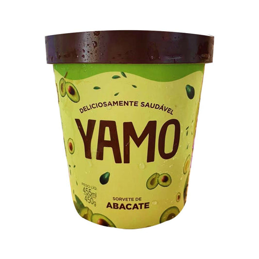 Sorvete Vegano de Abacate 455ml Yamo