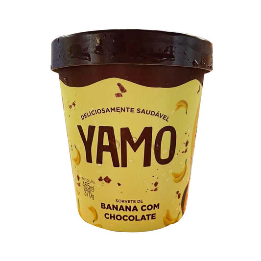 Sorvete Vegano de Banana com Chocolate 455ml Yamo