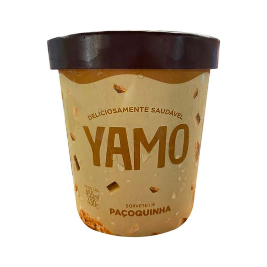 Sorvete Vegano de Paçoquinha 455ml Yamo